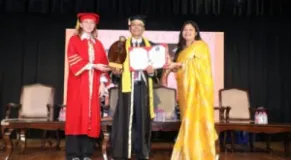 Lyricist Dr DR Upadhyay Receives His 10th Honorary Doctorate