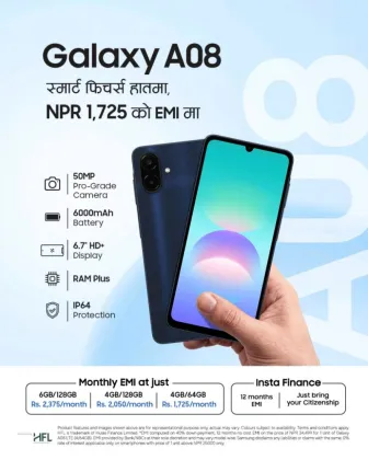 Samsung Galaxy A08 LTE Launched in Nepal With Six Years of Software Support