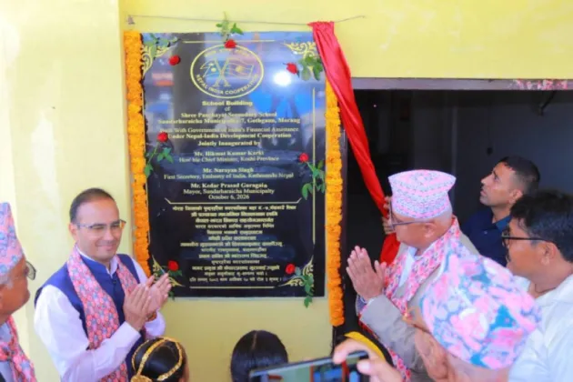 India-Funded School Building Inaugurated in Morang