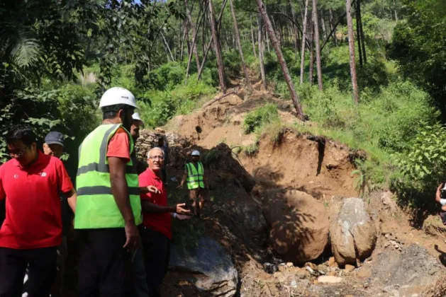 Geologists Begin Field Study of Landslide Areas in Myagdi