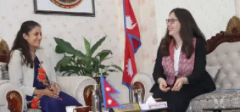 Minister Sita Badi Meets US Chargé d'Affaires Megan Bouldin