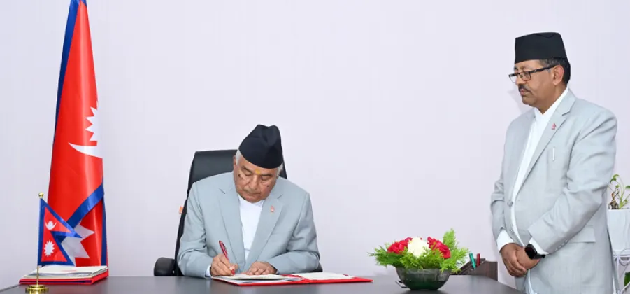 Three Ordinances Sent to President Ramchandra Paudel’s Office