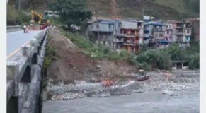 Flood Damage to Maldhunga Bridge Access Road Halts Transport to Baglung